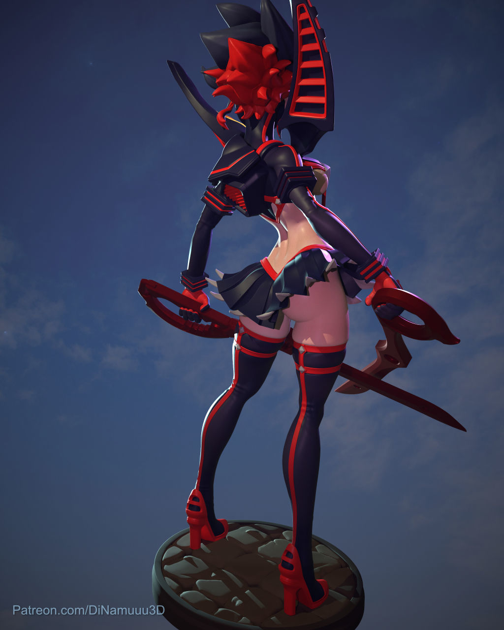 Ryuko Matoi Senketsu SFW and NSFW 3D print model_3
