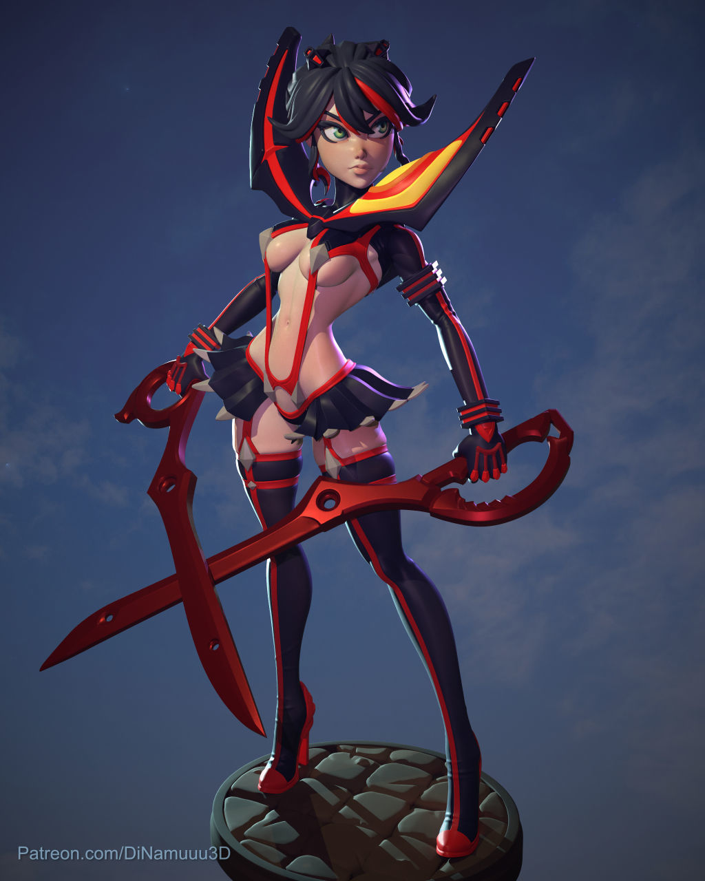 Ryuko Matoi Senketsu SFW and NSFW 3D print model_8