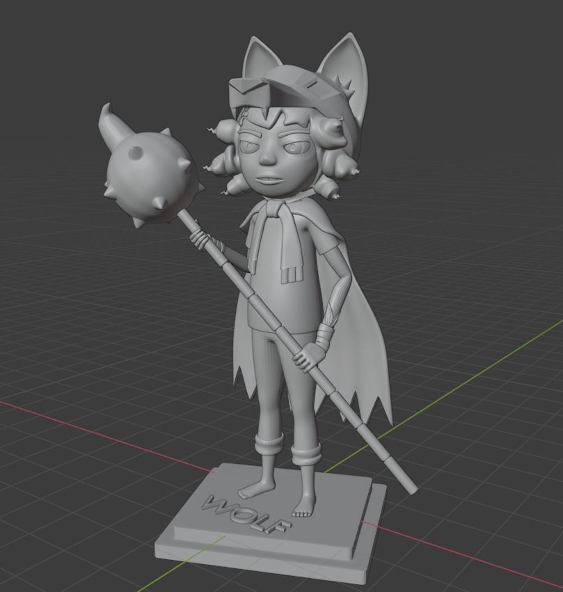Wolf from Age of Wonder Beasts 3D print model_1