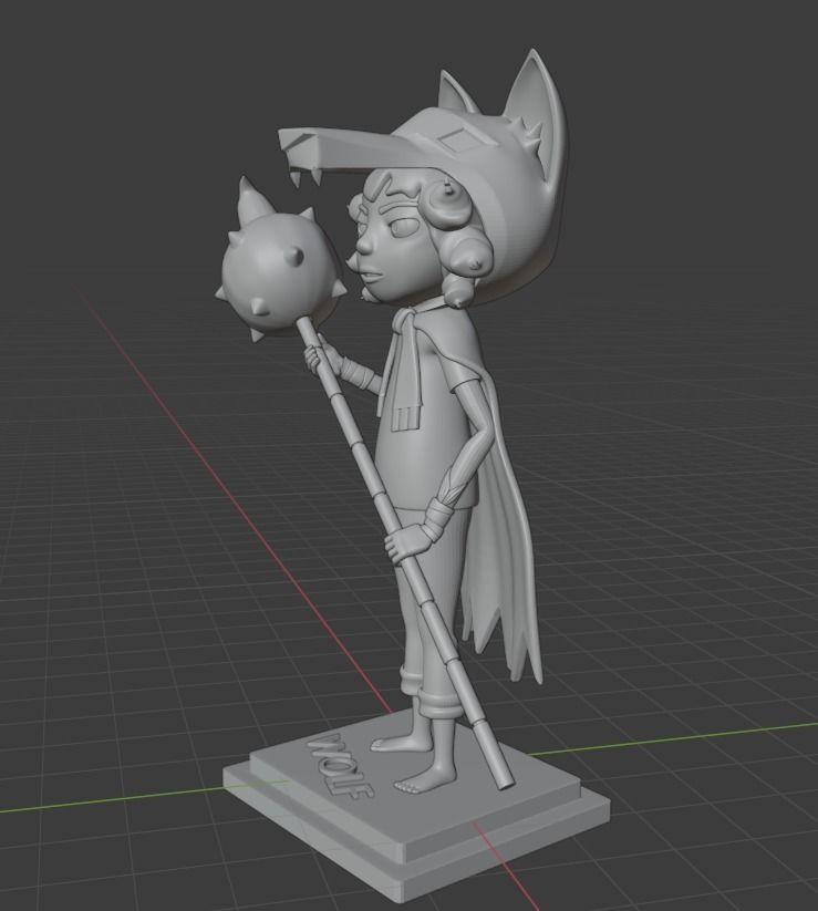 Wolf from Age of Wonder Beasts 3D print model_3