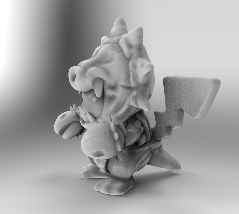 Pikachu pokemon toy 3D print model_3