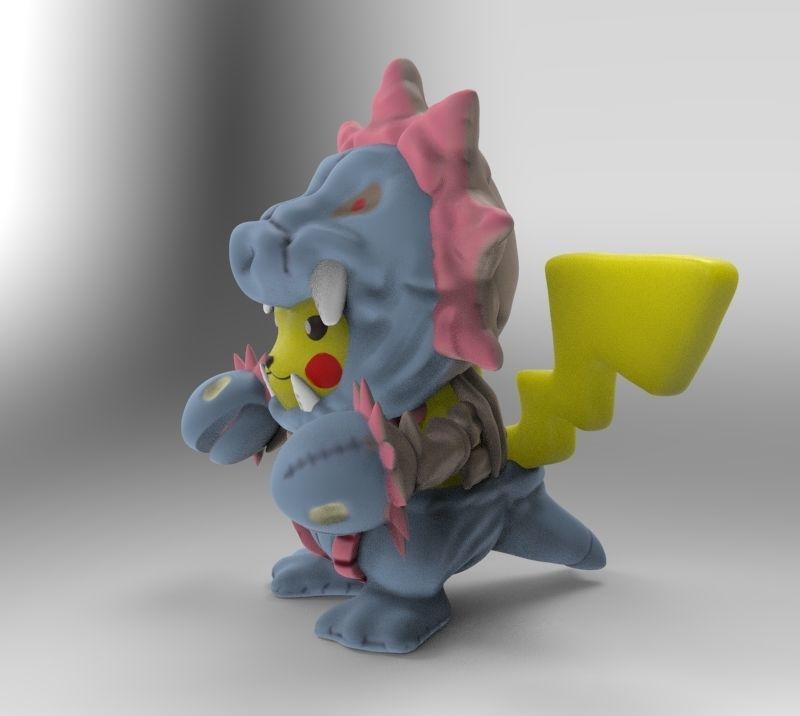 Pikachu pokemon toy 3D print model_2