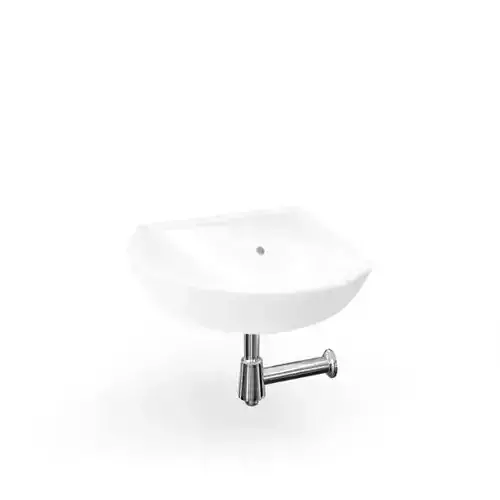White Corner Sink