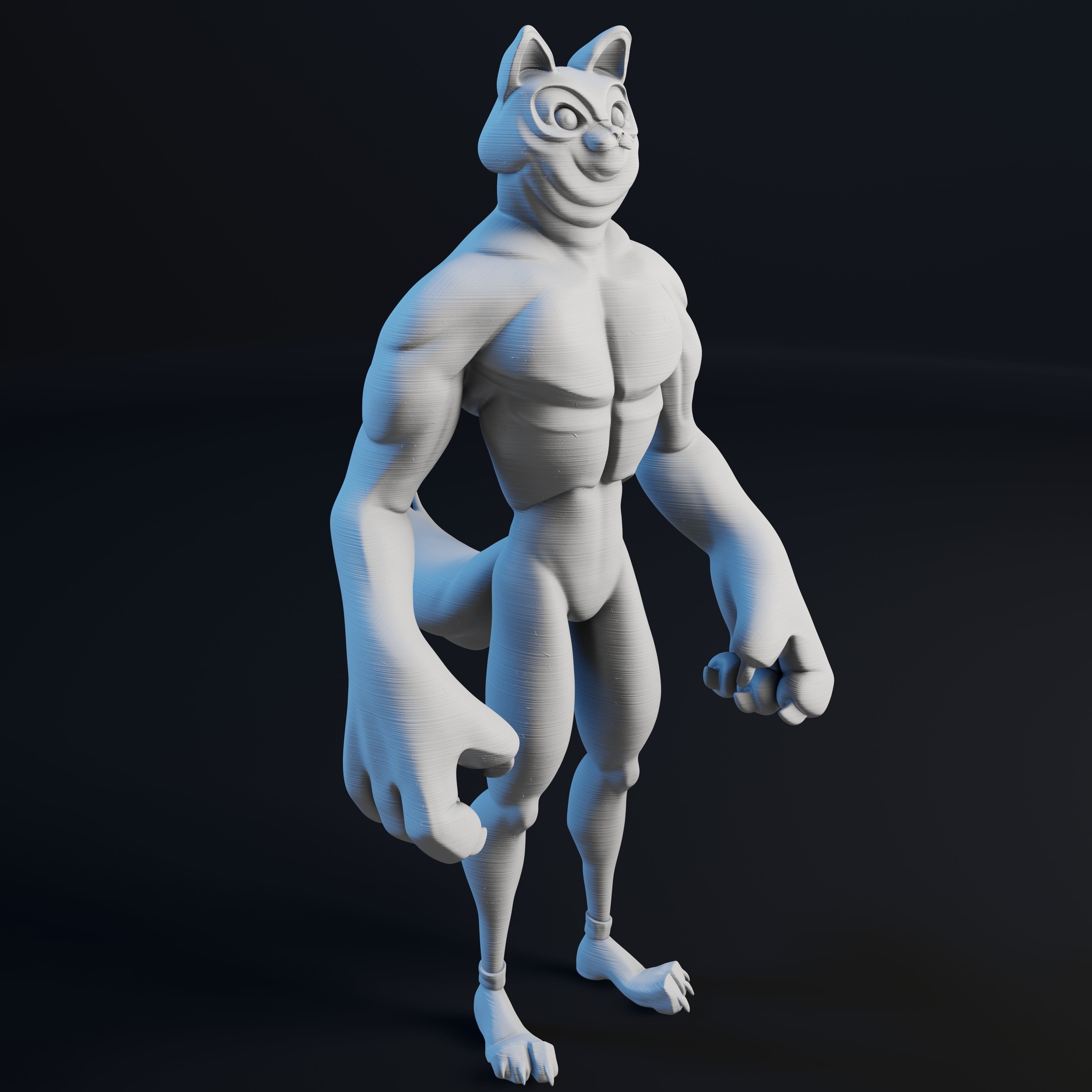 Kitty Cat Dude - 3D Print Model 3D print model_46