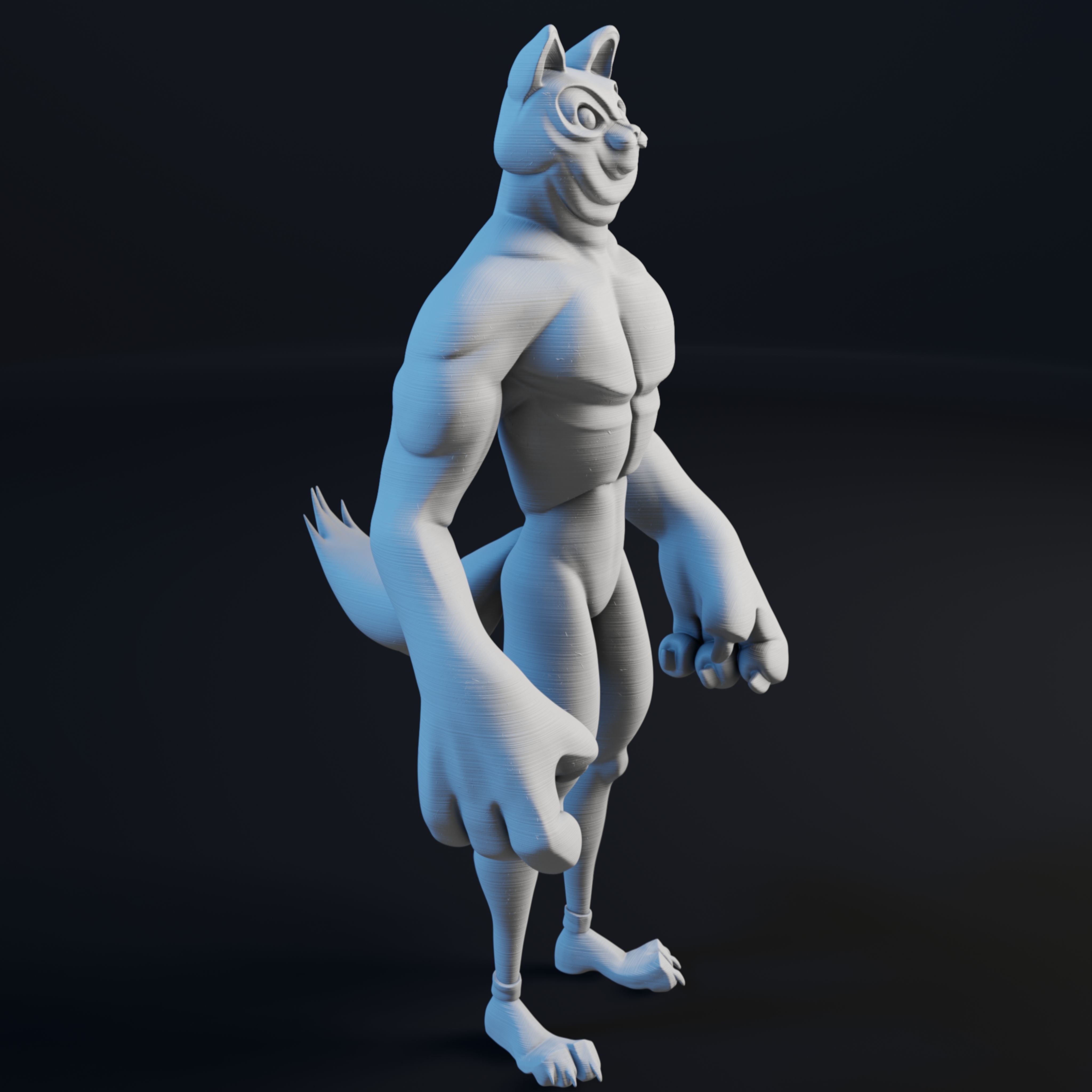 Kitty Cat Dude - 3D Print Model 3D print model_44