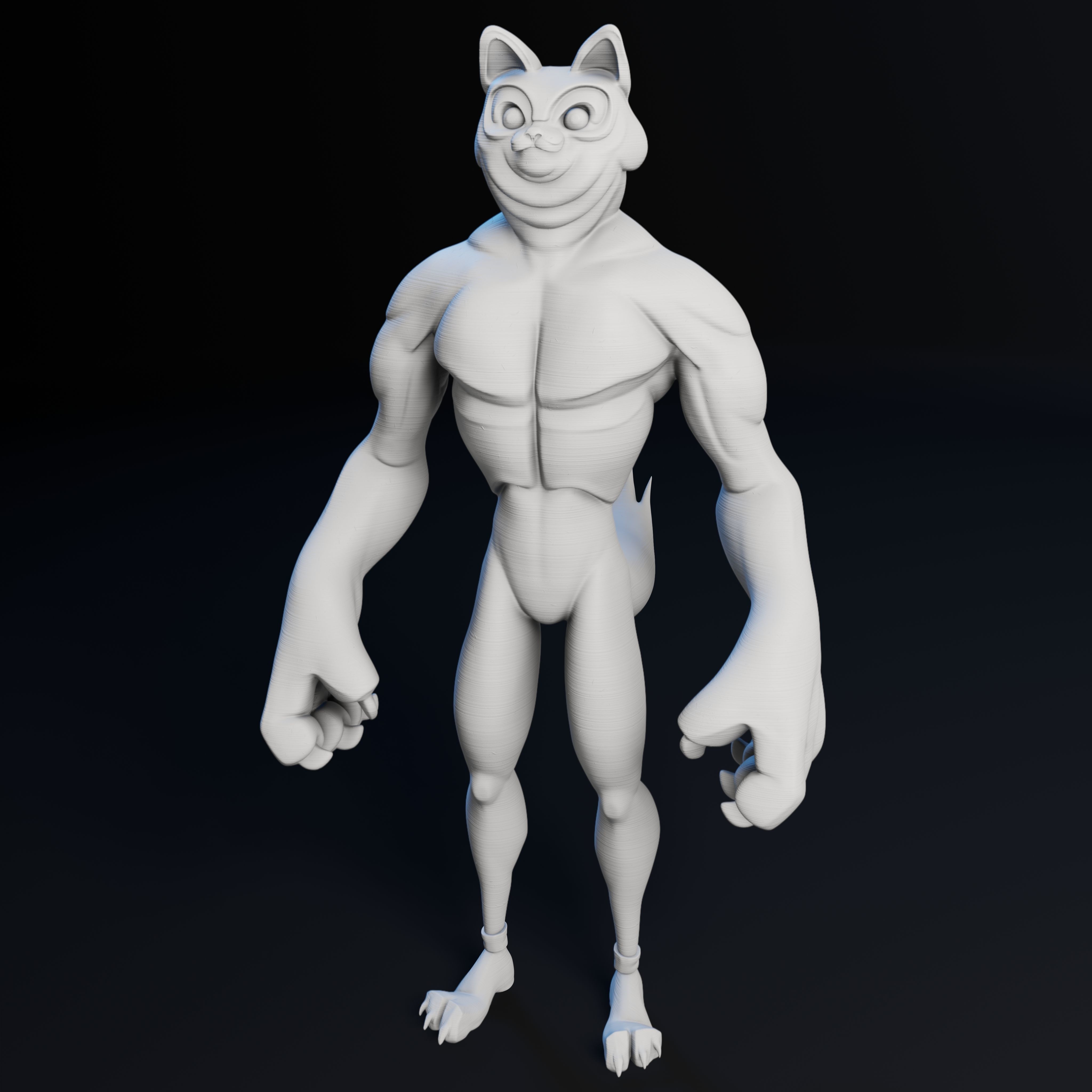 Kitty Cat Dude - 3D Print Model 3D print model_8
