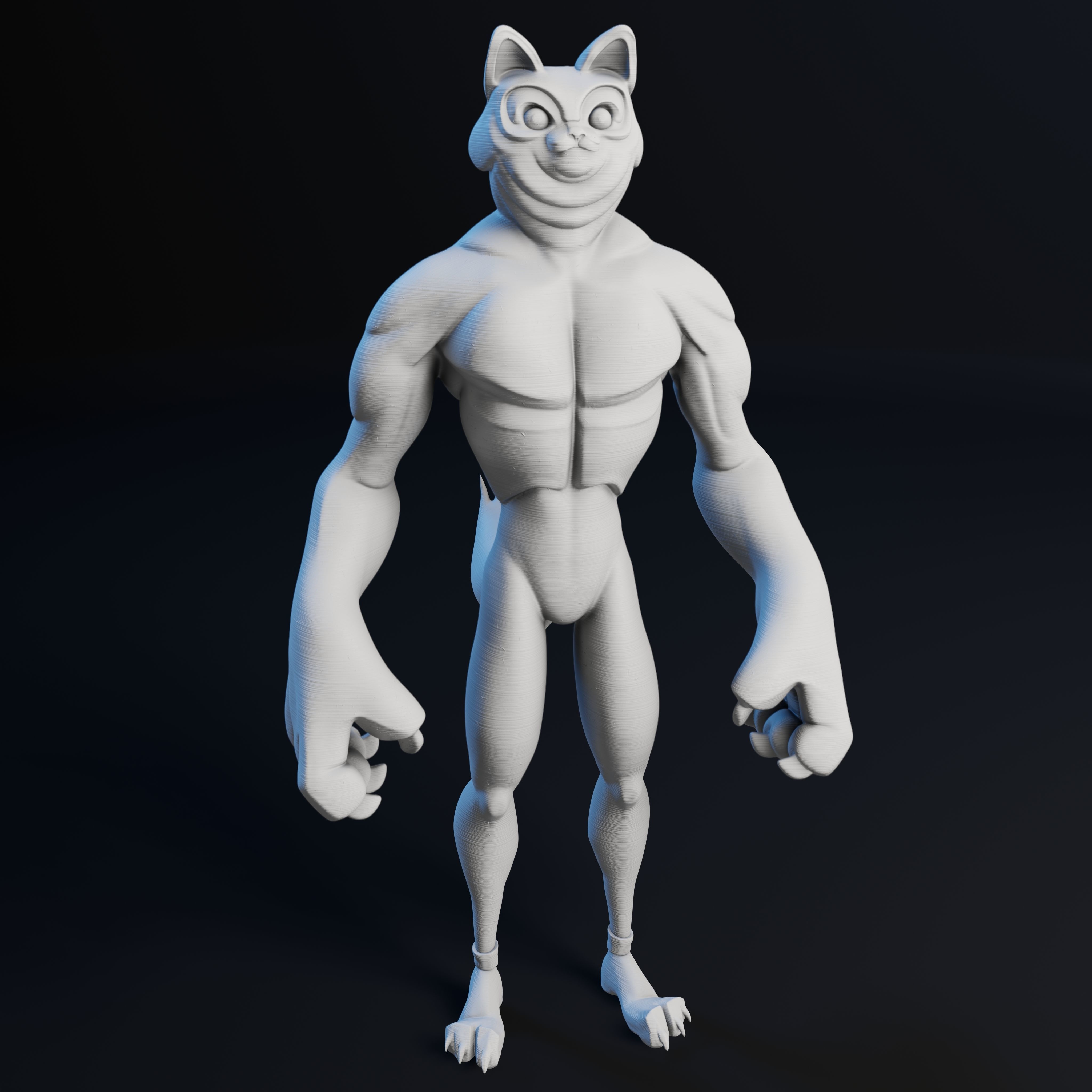 Kitty Cat Dude - 3D Print Model 3D print model_42