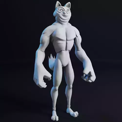 Kitty Cat Dude - 3D Print Model