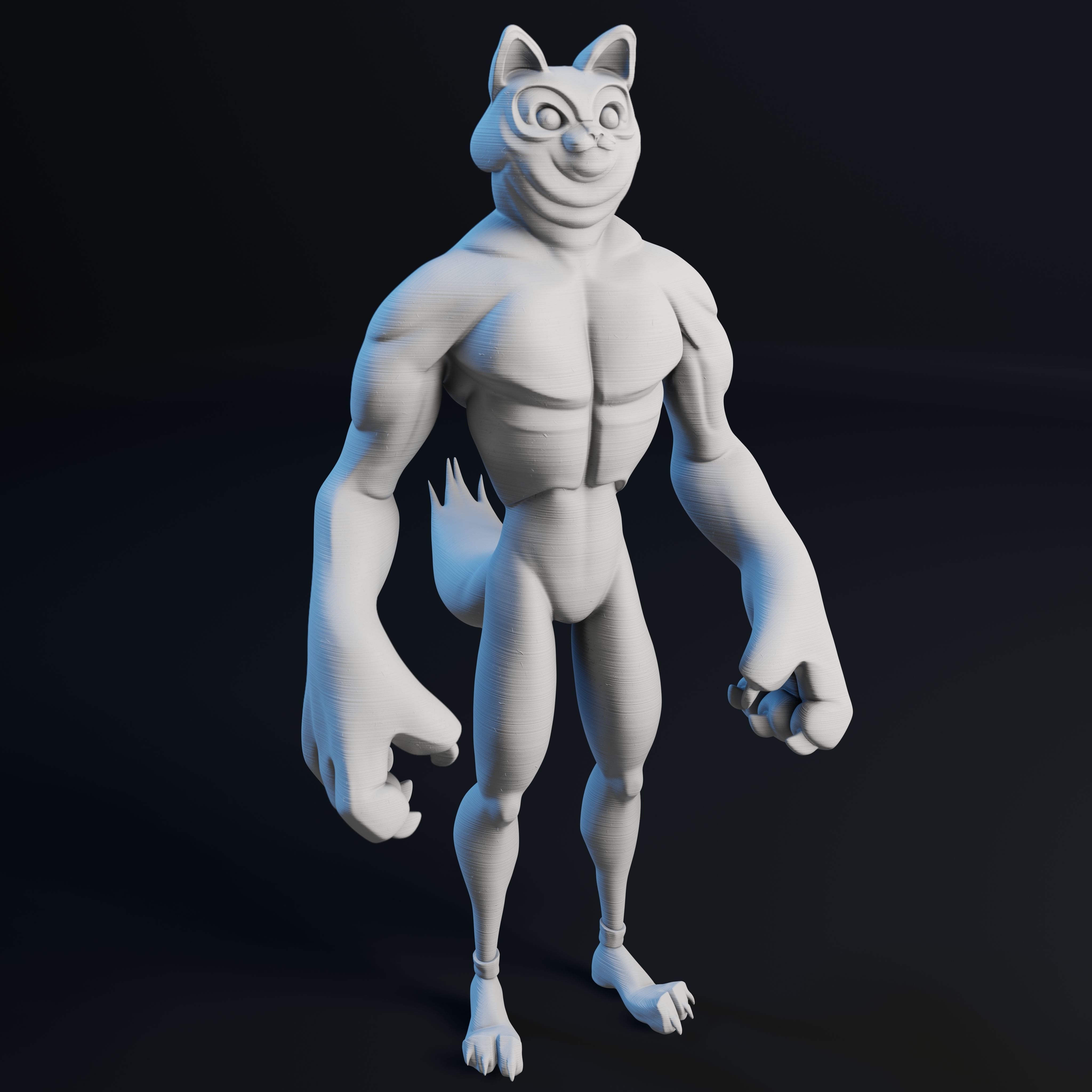 Kitty Cat Dude - 3D Print Model 3D print model_43