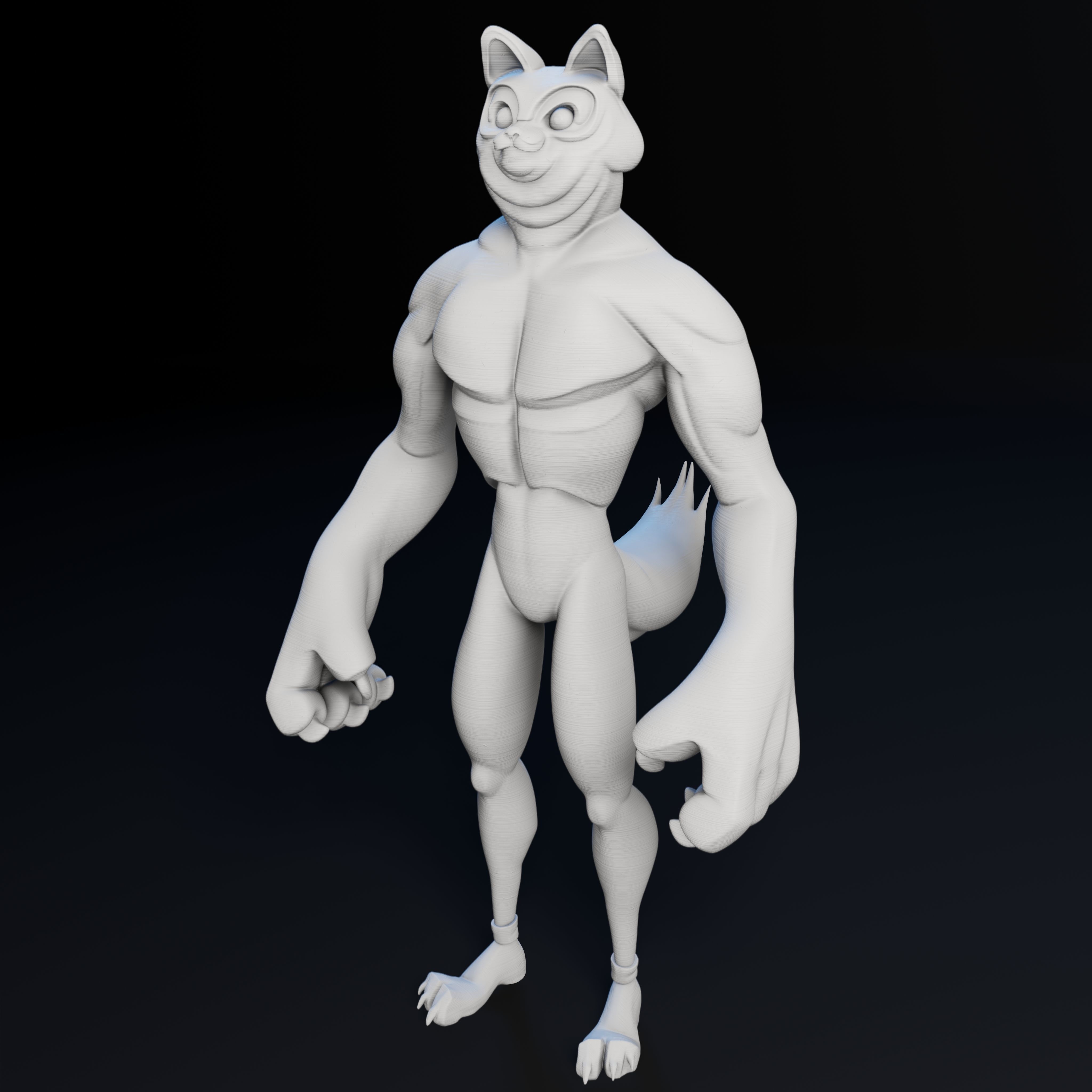 Kitty Cat Dude - 3D Print Model 3D print model_12