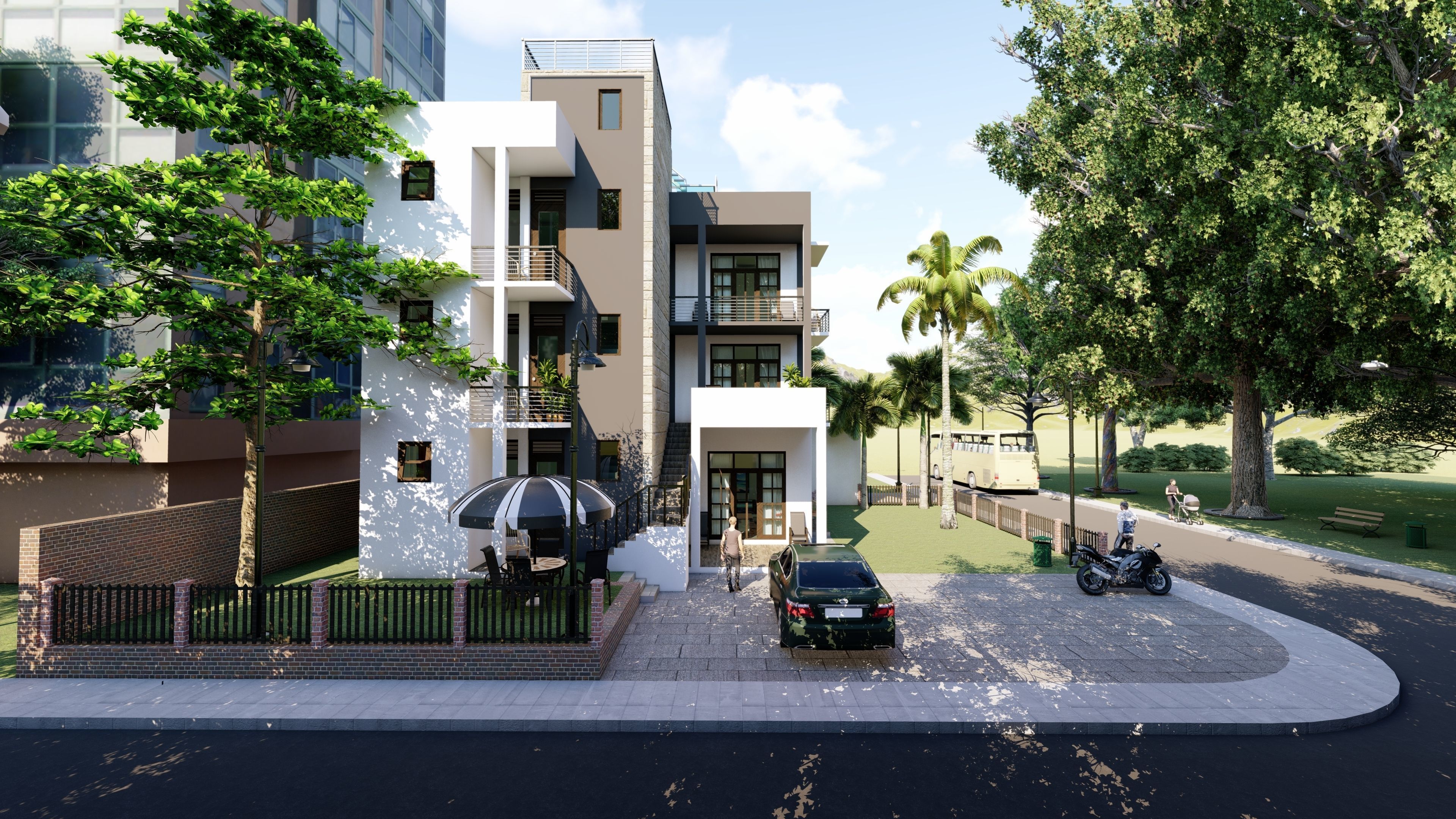 Exterior House 3d model  3D model_1