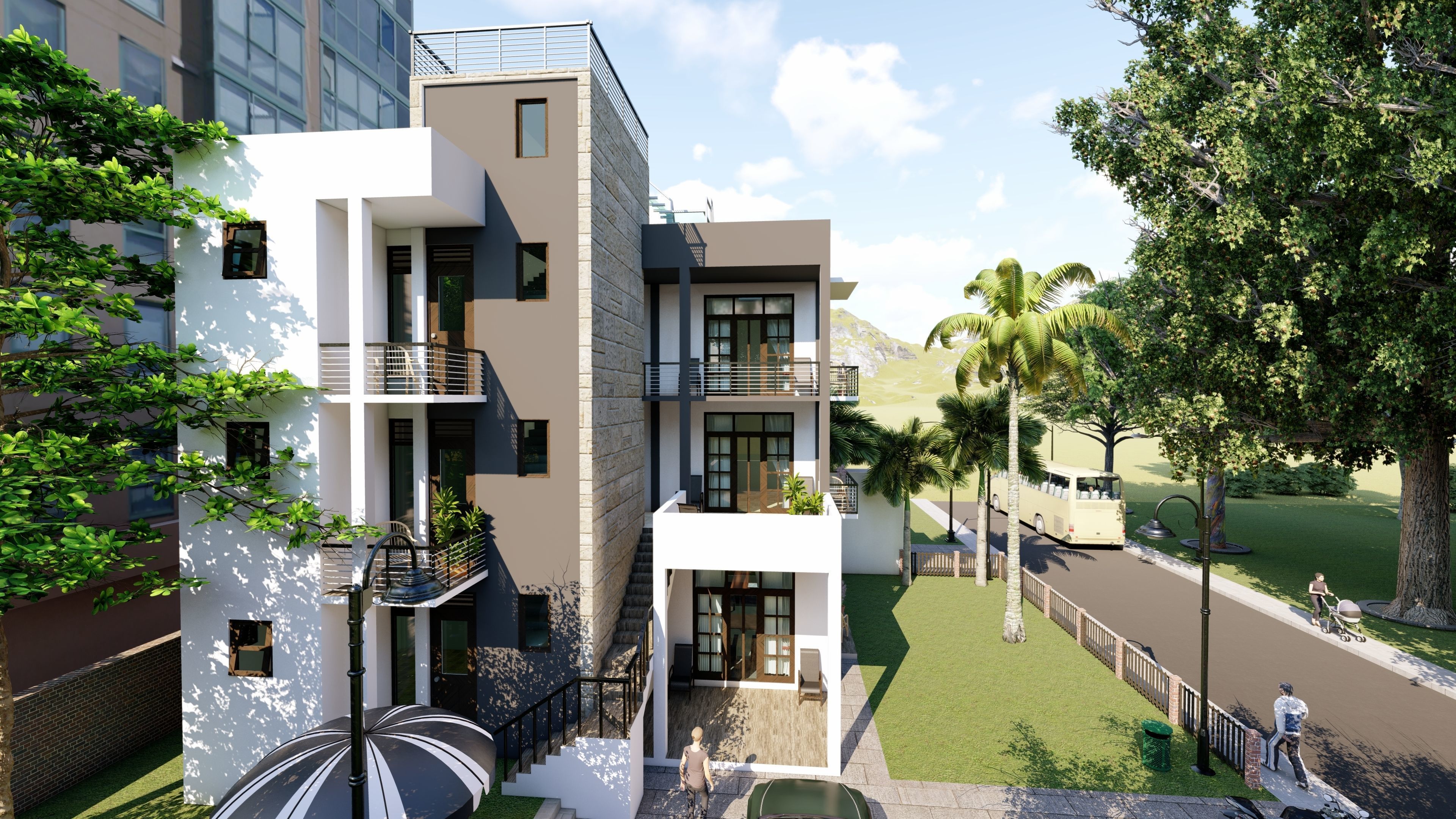 Exterior House 3d model  3D model_2