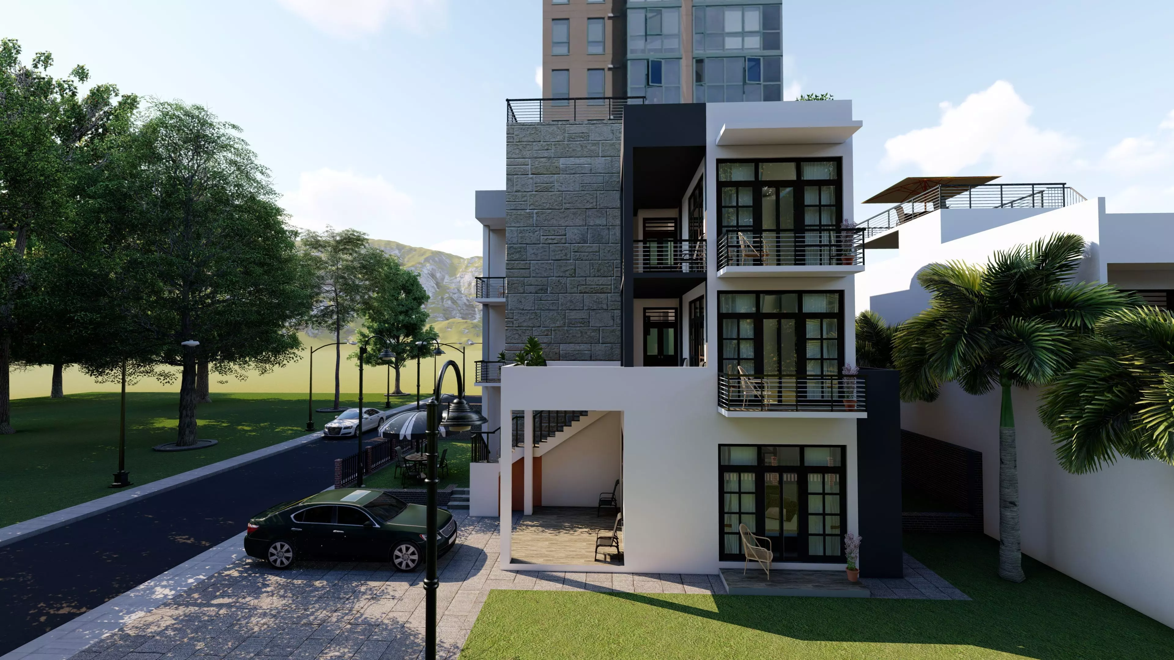 Exterior House 3d model  3D model_0