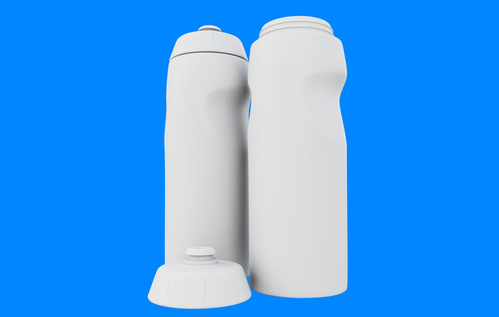 Yellow Water Bottle Low-poly 3D model_31