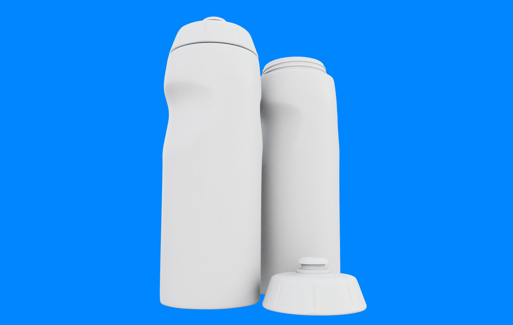 Yellow Water Bottle Low-poly 3D model_28
