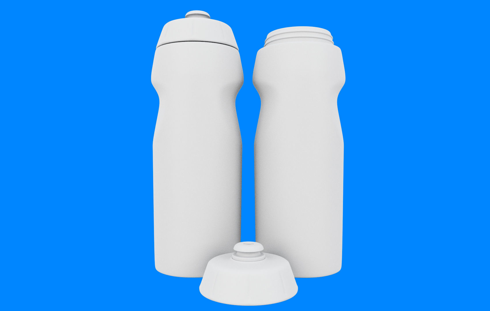 Yellow Water Bottle Low-poly 3D model_34