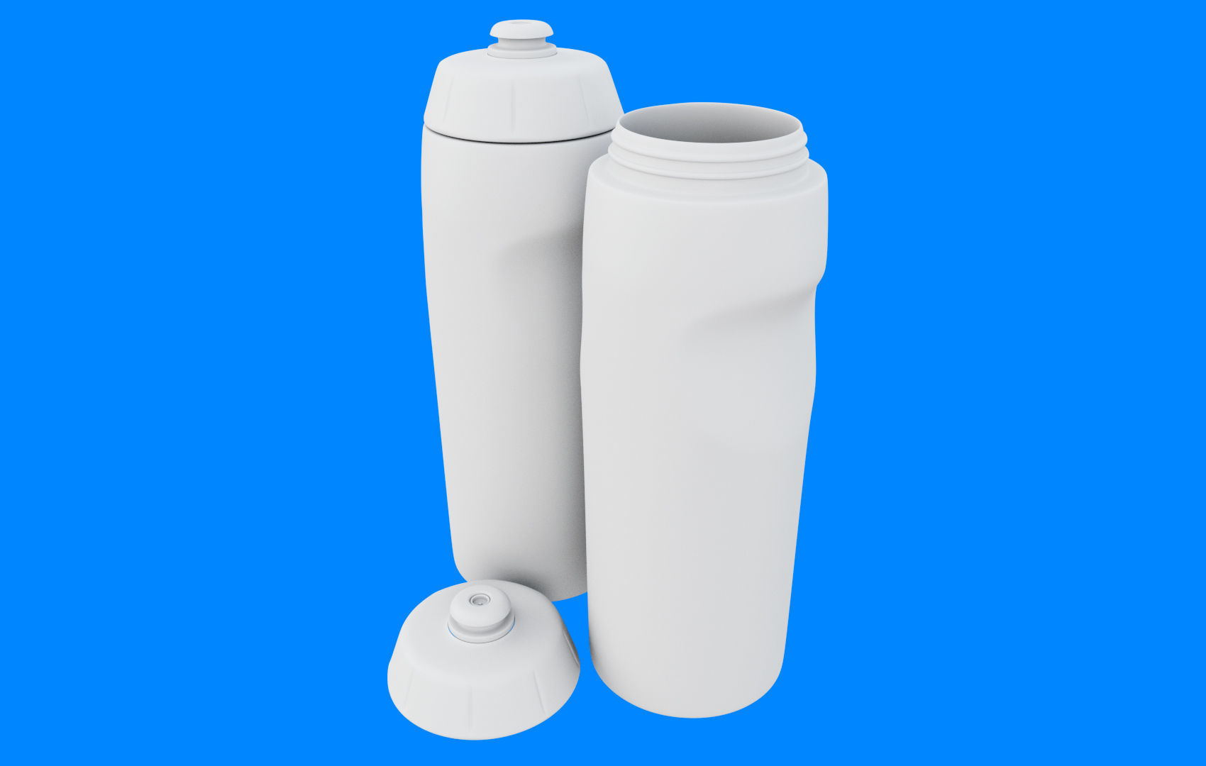 Yellow Water Bottle Low-poly 3D model_22