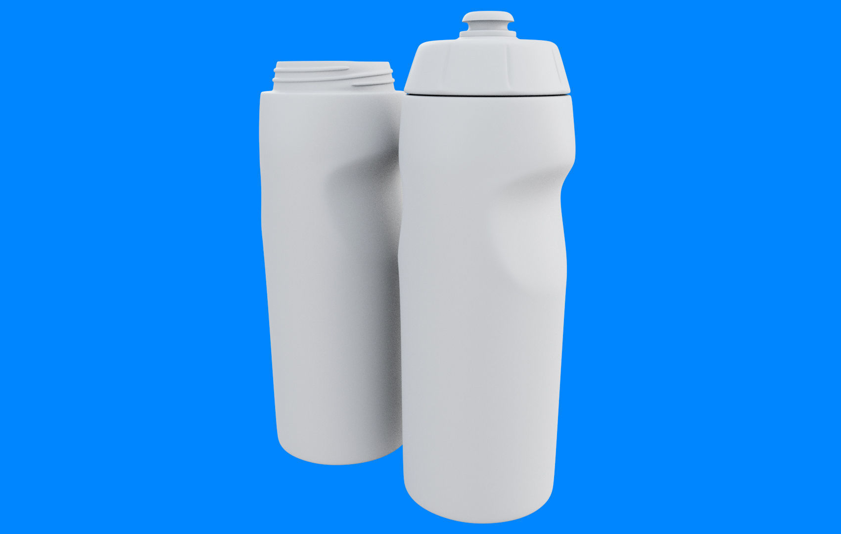 Yellow Water Bottle Low-poly 3D model_19