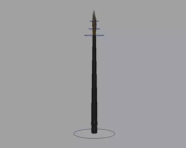Paint and Dental Brush Model and Rig Maya Low-poly 3D model