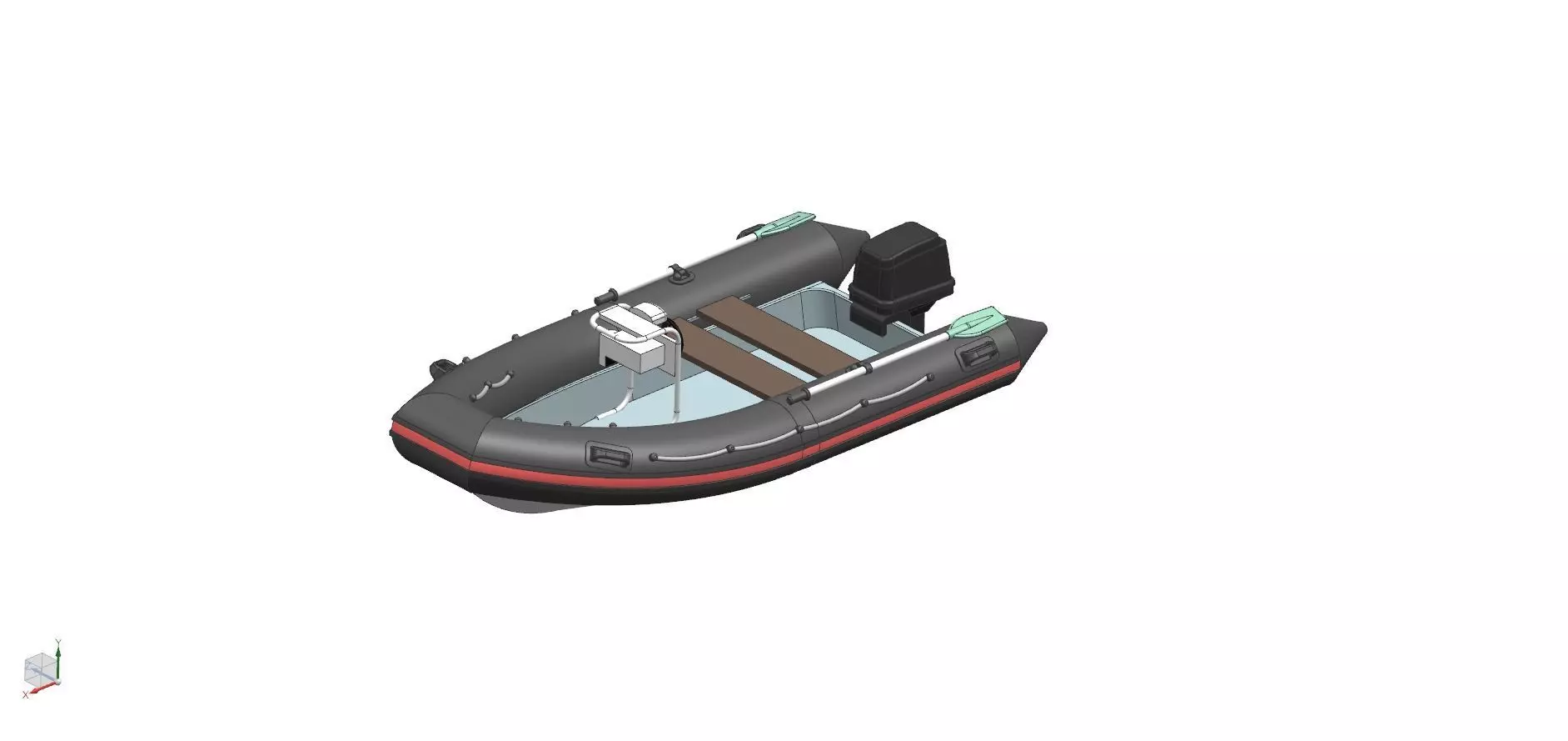 Kater inflatable boat 3D print model