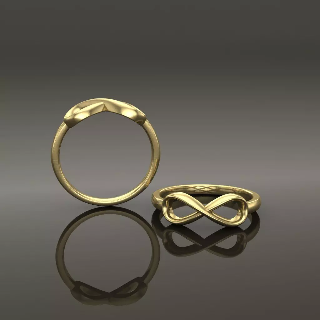 Infinity Band Ring Mix Size 3D print model