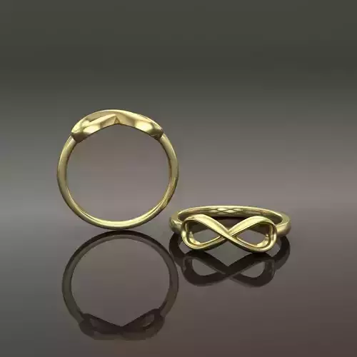 Infinity Band Ring Mix Size 3D print model