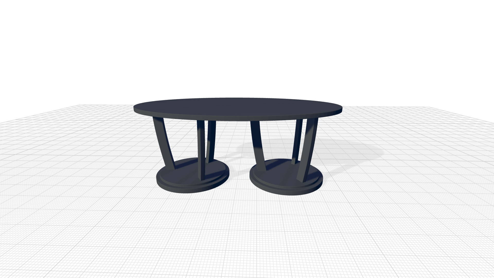 Newport Wood Abstract Coffee Table 3D model_7