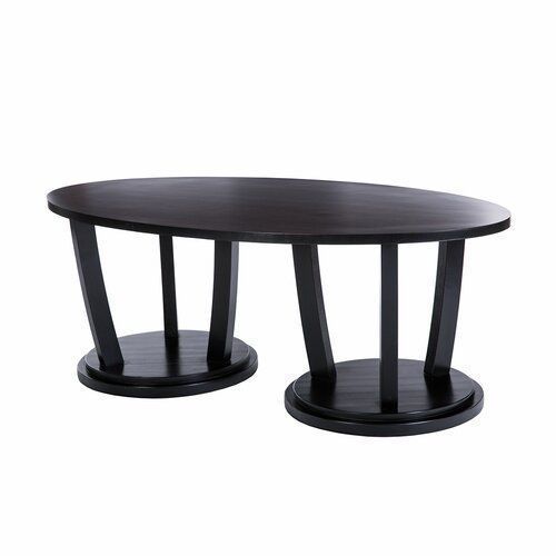 Newport Wood Abstract Coffee Table 3D model_2