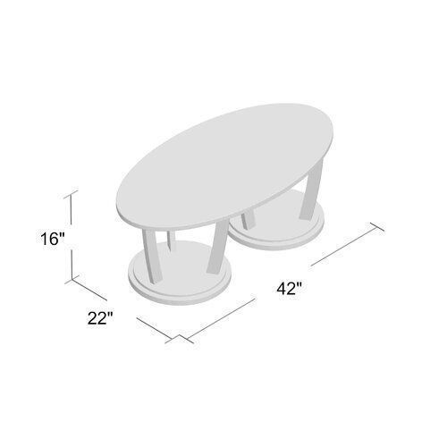 Newport Wood Abstract Coffee Table 3D model_1