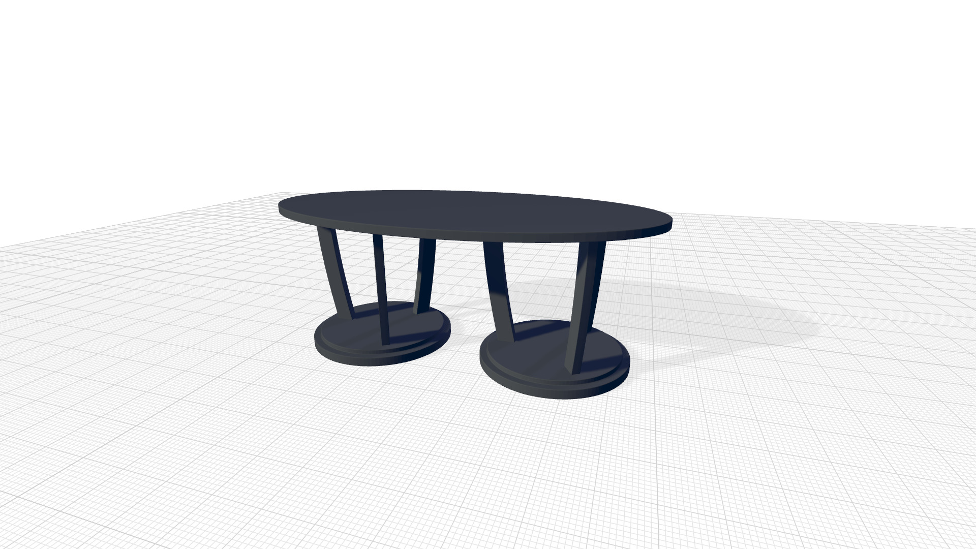 Newport Wood Abstract Coffee Table 3D model_6