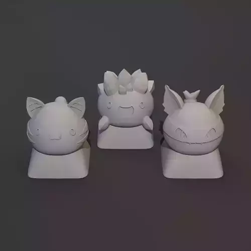 Pack 3 keycaps of Slime