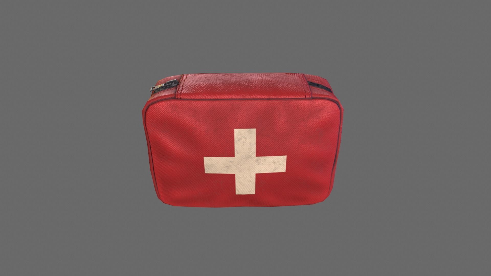 First Aid Kit Low-poly 3D model_2
