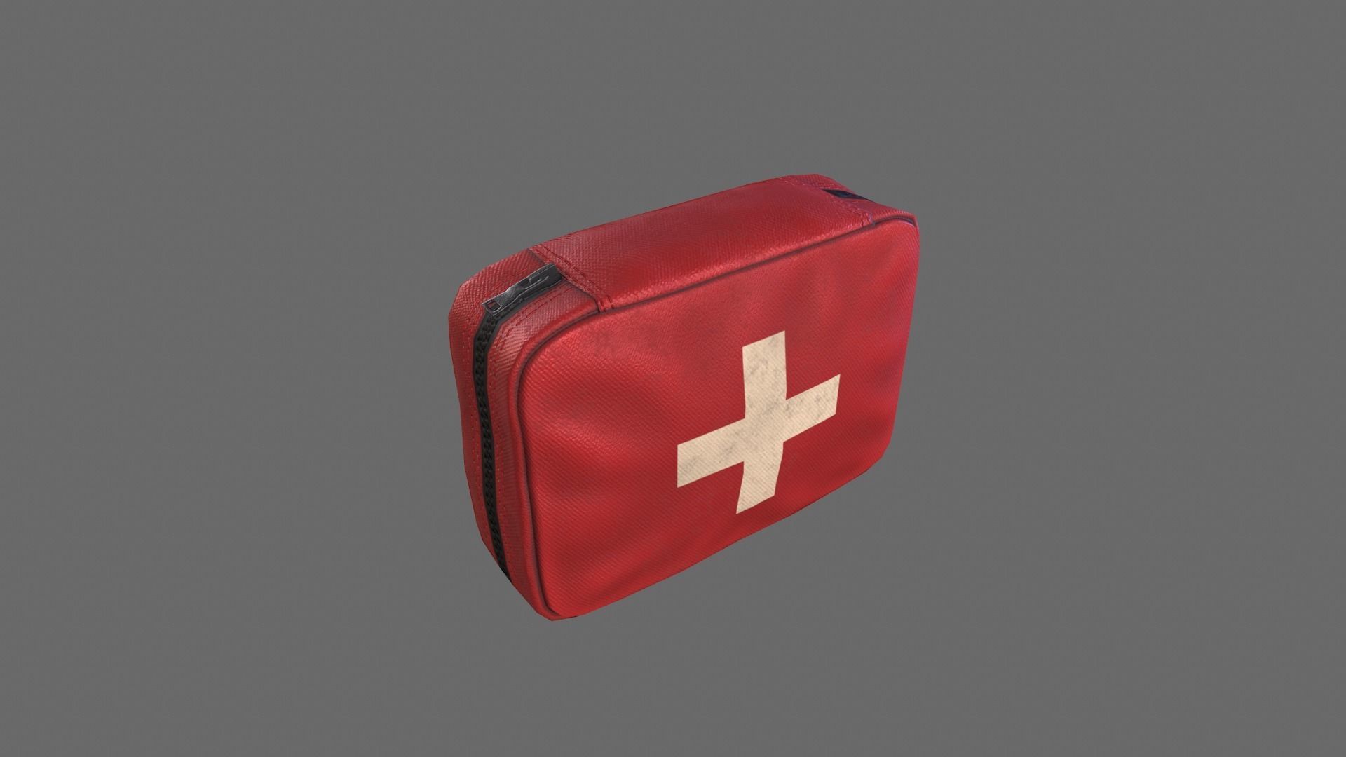 First Aid Kit Low-poly 3D model_3