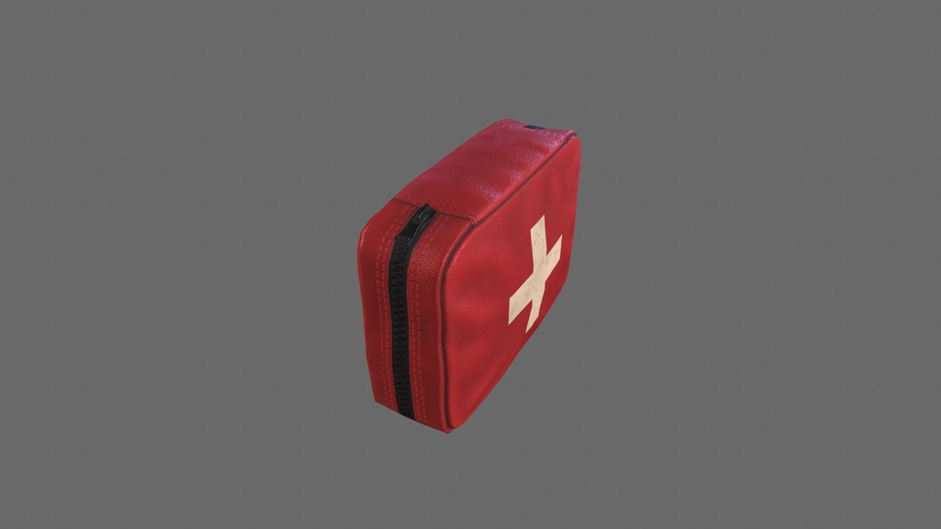 First Aid Kit Low-poly 3D model_4