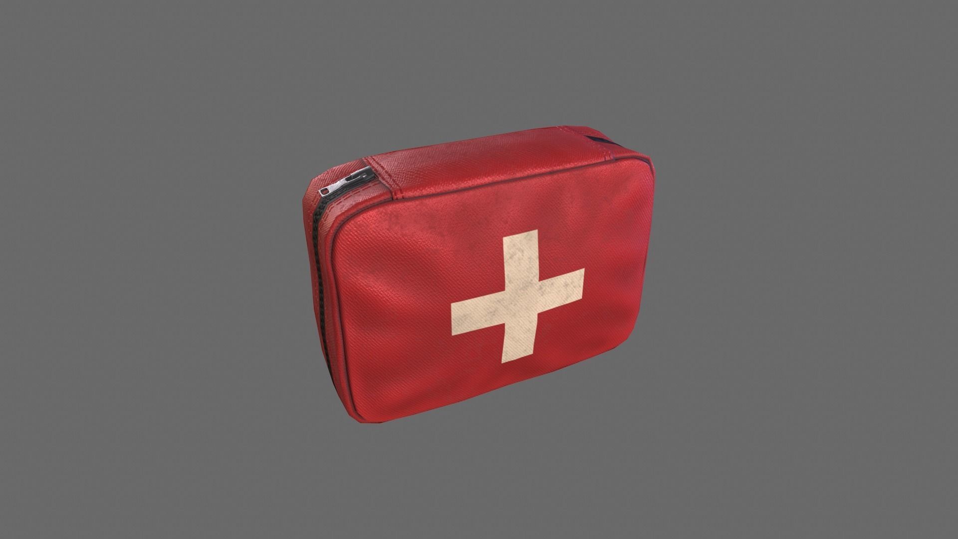 First Aid Kit Low-poly 3D model_1