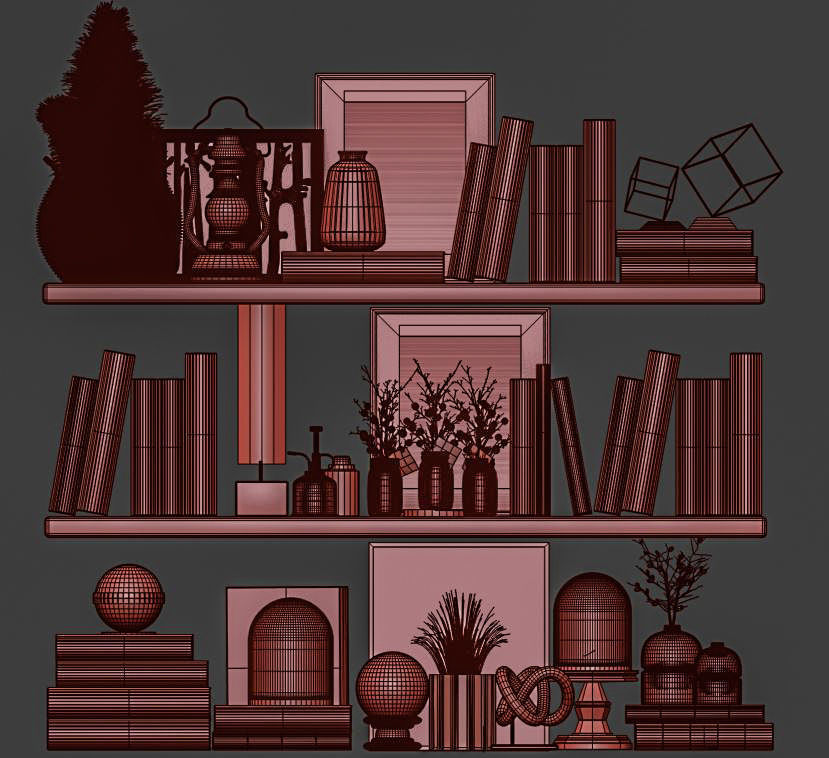 decorative set17 3D model_5