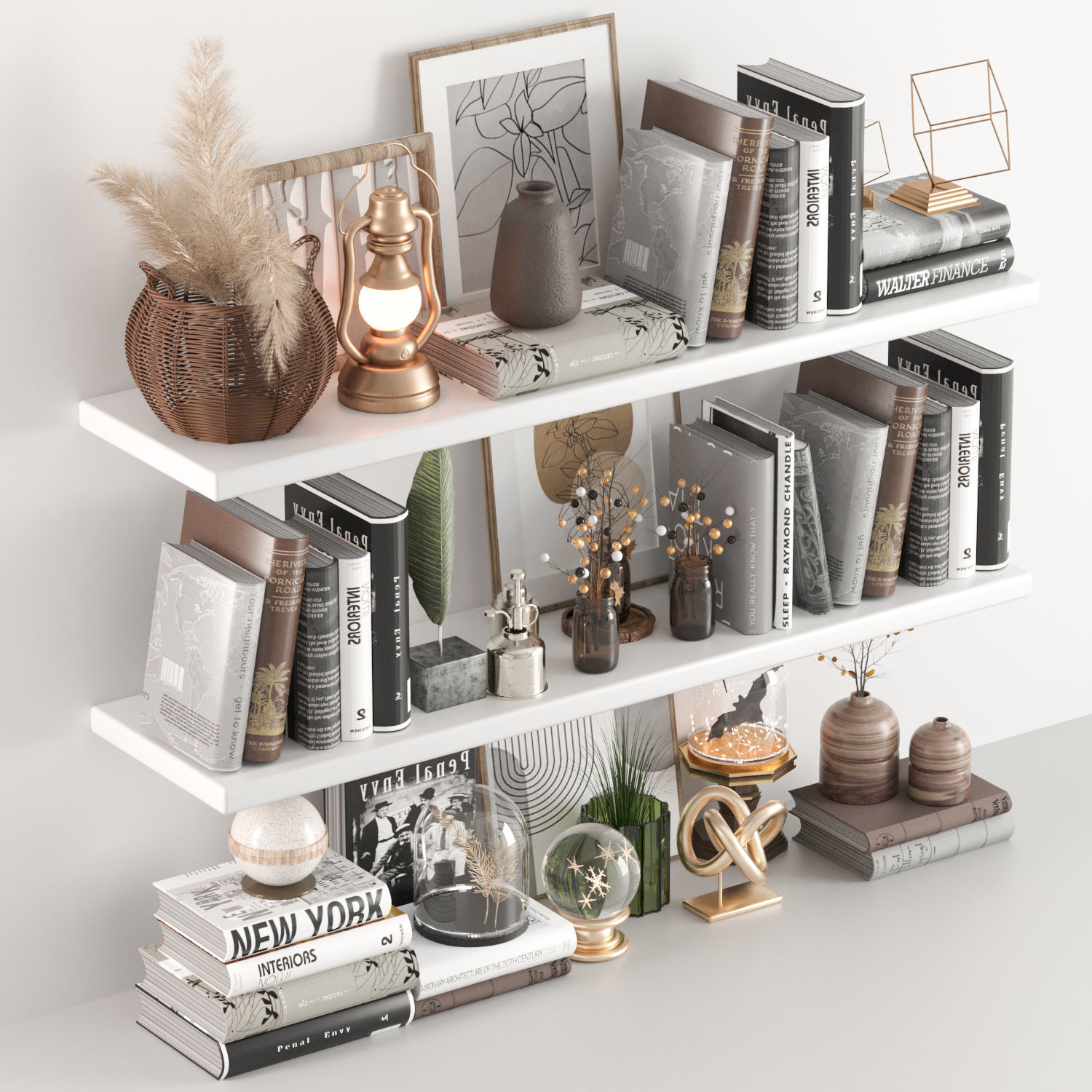 decorative set17 3D model_1