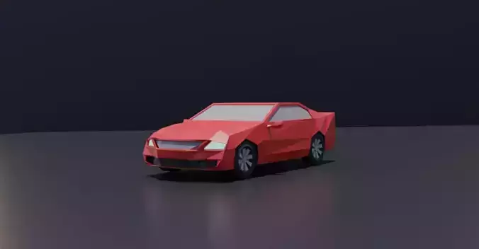 Car 3D low poly model