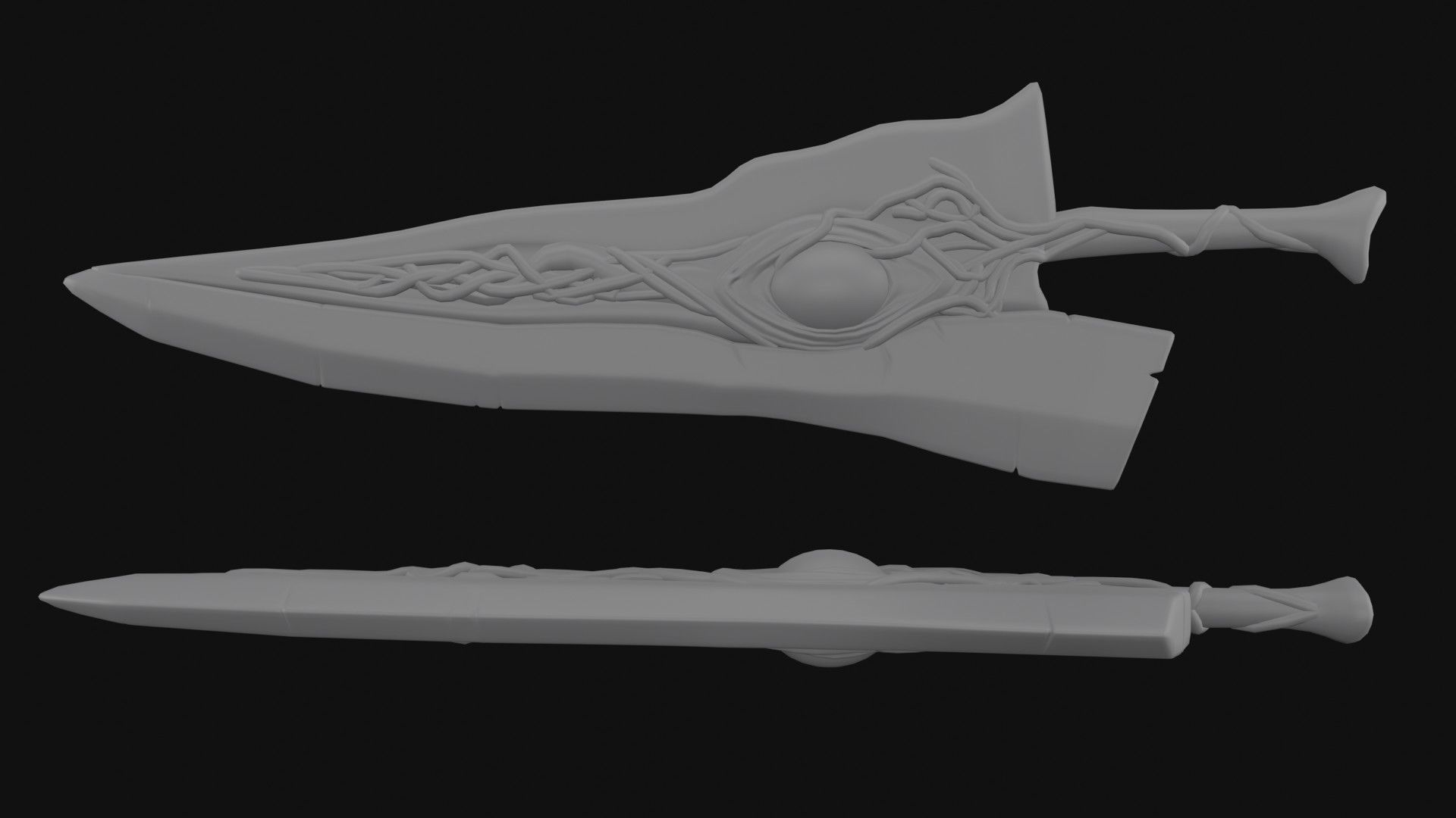Nightmare Sword 3D model_7