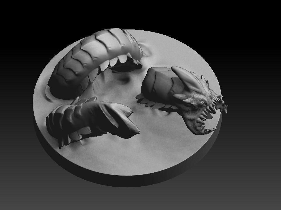 Sea Creature Monster 3D print model_1