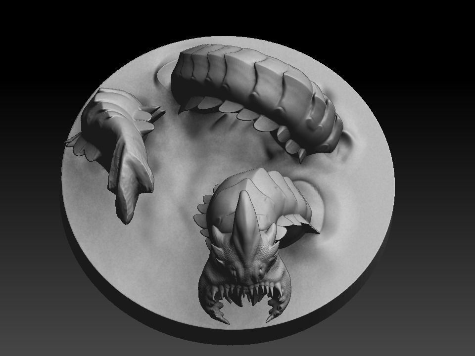 Sea Creature Monster 3D print model_2