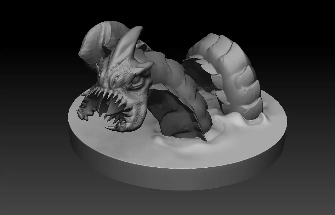 Sea Creature Monster 3D print model_0