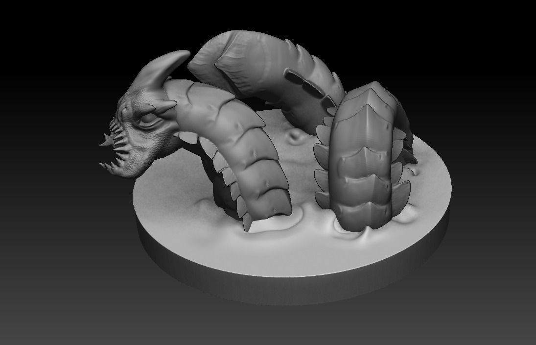 Sea Creature Monster 3D print model_3