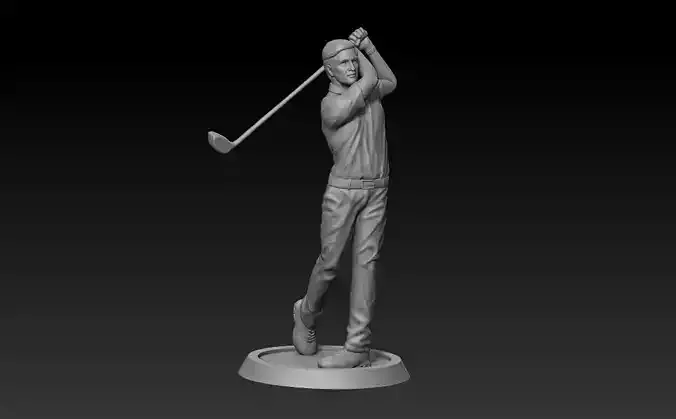 Golf statue 3D print model
