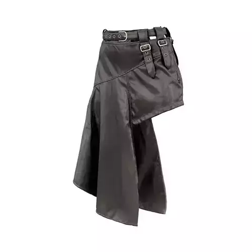 Asymmetric Belts Skirt 3D model