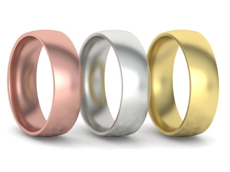 Traditional Court Wedding Band 6mm wide 4-13US sizes 3D print model_27