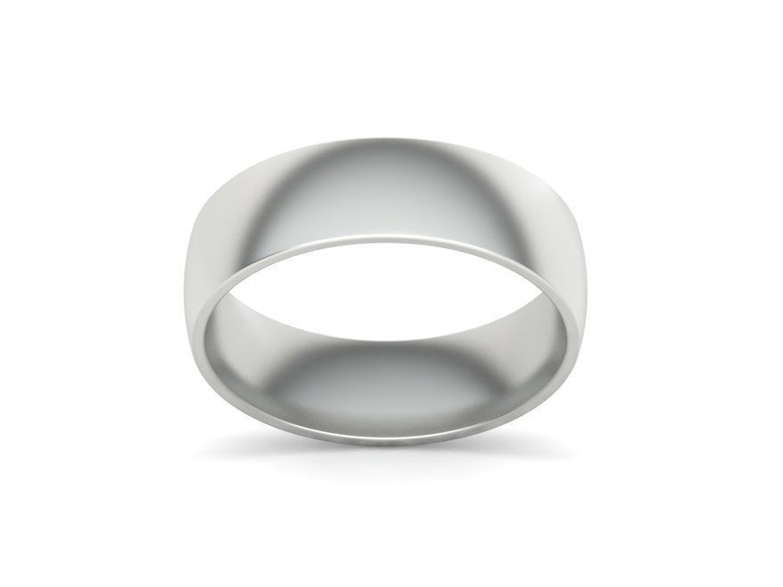 Traditional Court Wedding Band 6mm wide 4-13US sizes 3D print model_6