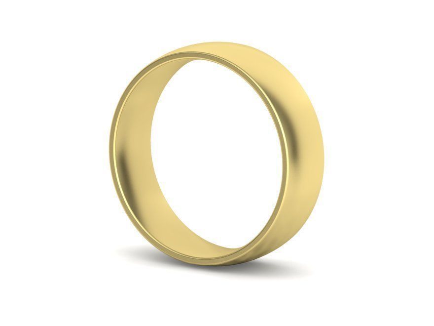 Traditional Court Wedding Band 6mm wide 4-13US sizes 3D print model_23