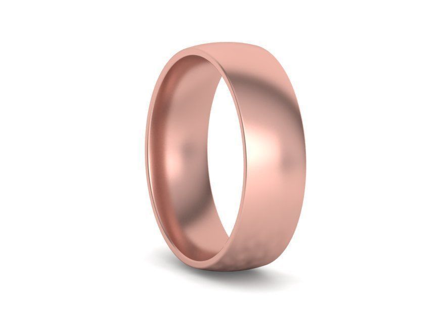 Traditional Court Wedding Band 6mm wide 4-13US sizes 3D print model_24