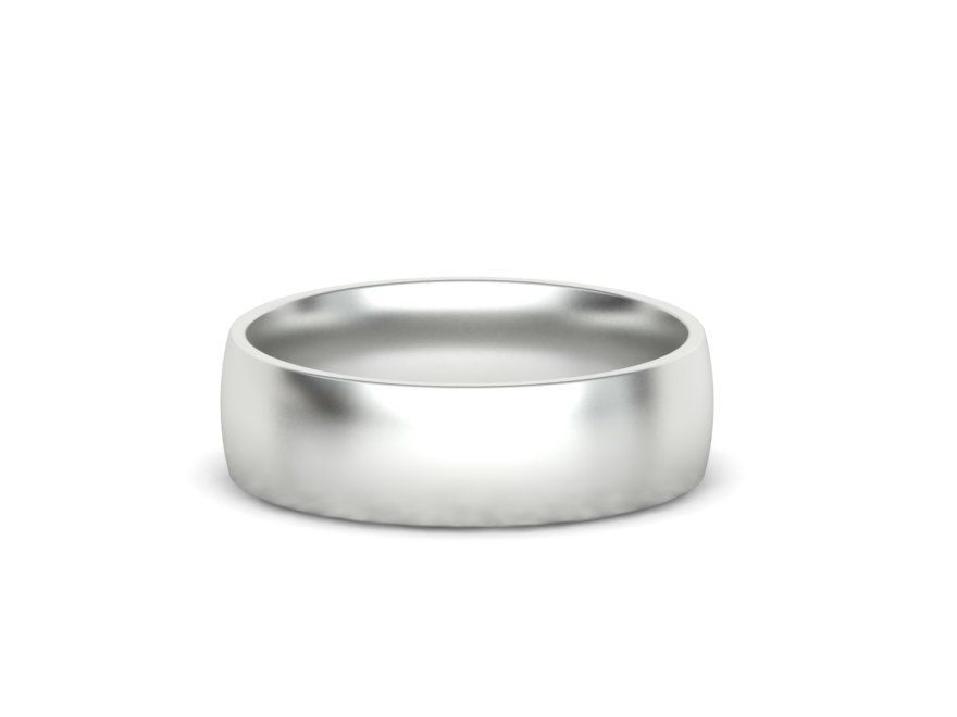 Traditional Court Wedding Band 6mm wide 4-13US sizes 3D print model_3